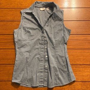 Riders by Lee sleeveless dress plaid shirt M